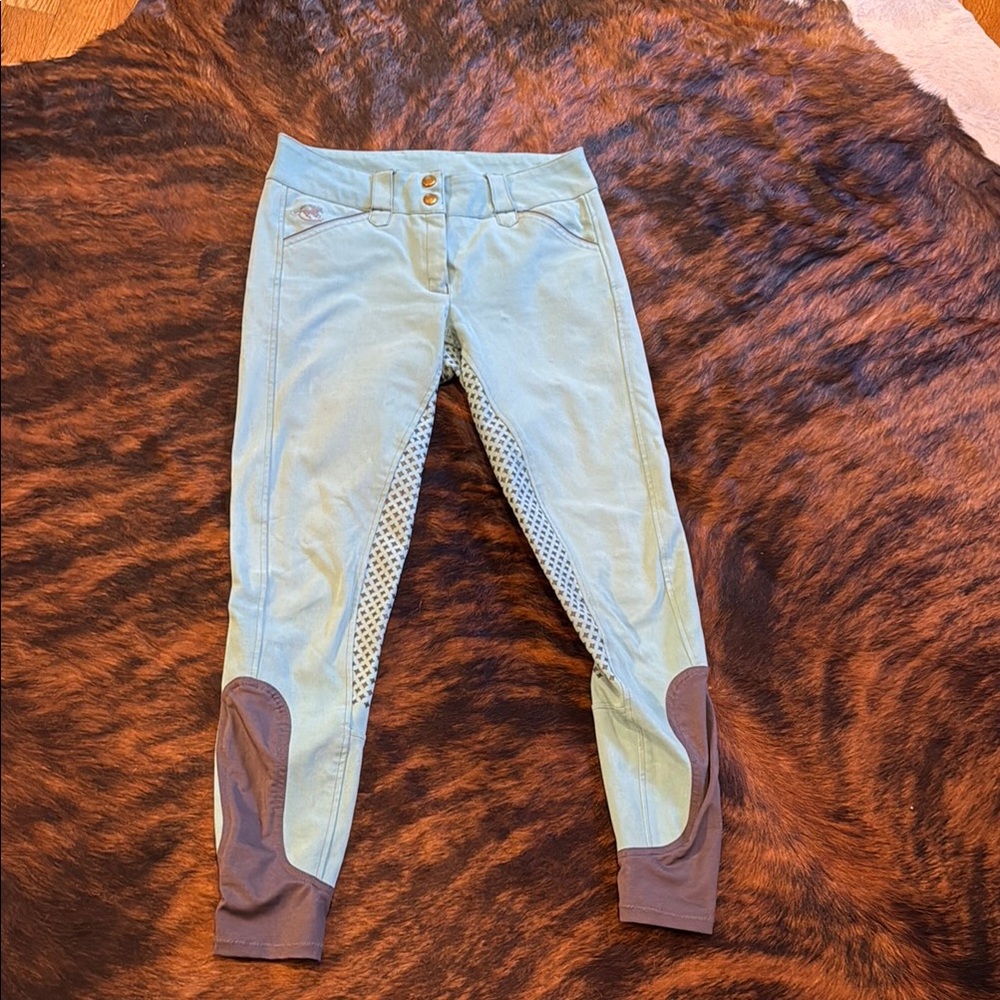 Teal Piper Silicone Full Seat Breeches